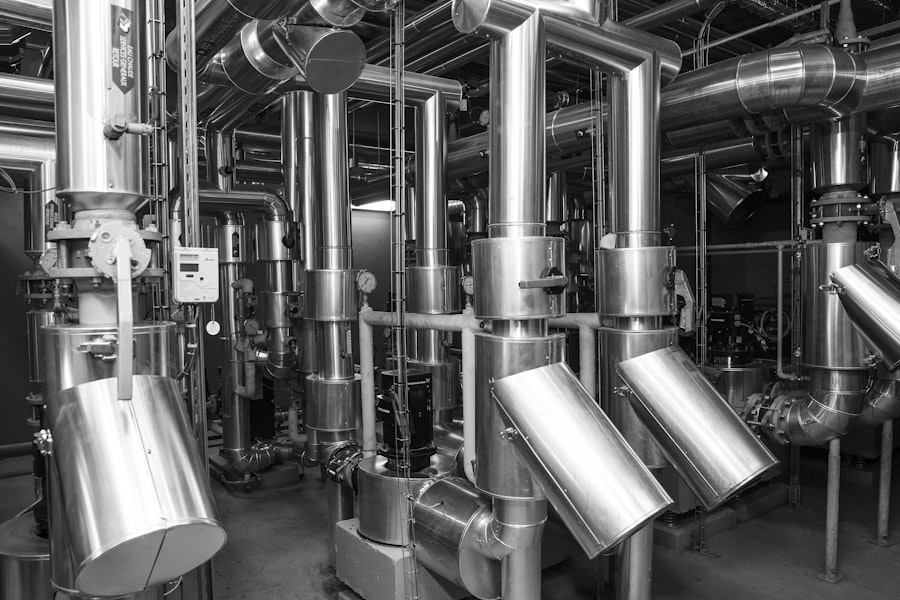 Industrial pipes and machinery system